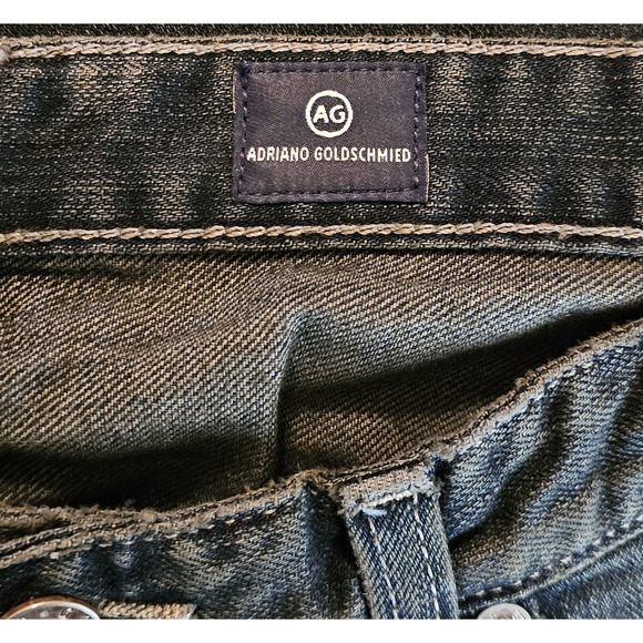 AG Adriano Goldschmied The Hero Denim Jeans Size 32x32 Relaxed Fit Dark Blue - Picture 3 of 6